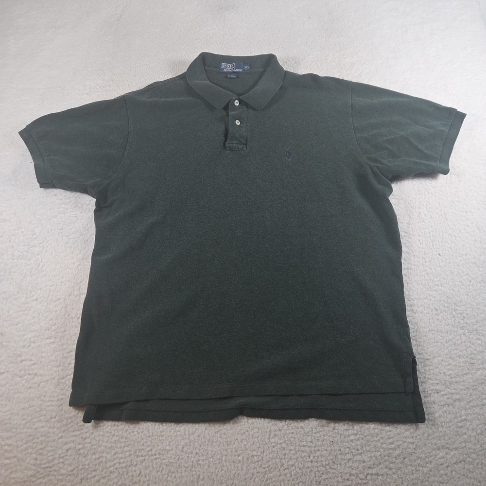 Vintage Polo Ralph Lauren Dark Green Polo Shirt‎ Size XXL Preppy Casual 90's